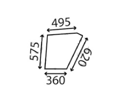 Ανταλλακτικό κρύσταλλο πόρτας αριστερής/δεξιάς κάτω