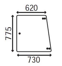 Ανταλλακτικό κρύσταλλο πλαϊνό αριστερό/δεξί