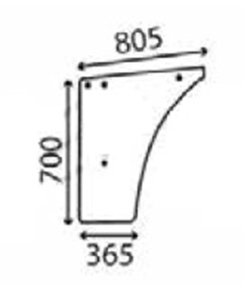 Ανταλλακτικό κρύσταλλο πόρτας αριστερής/δεξιάς κάτω