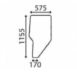 Ανταλλακτικό κρύσταλλο αριστερής πόρτας