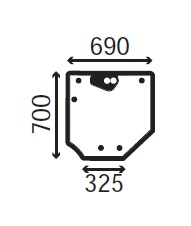 Ανταλλακτικό κρύσταλλο οπίσθιο