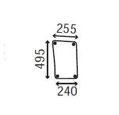 Ανταλλακτικό κρύσταλλο εμπρόσθιο αριστερό/δεξί κάτω