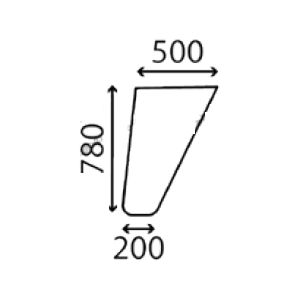 Ανταλλακτικό κρύσταλλο πόρτας αριστερής/δεξιάς κάτω