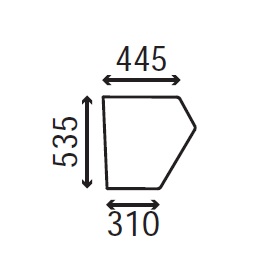 Ανταλλακτικό κρύσταλλο πόρτας αριστερής/δεξιάς κάτω