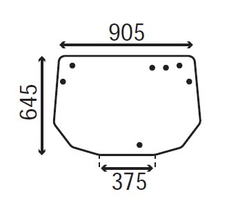 Ανταλλακτικό κρύσταλλο οπίσθιο