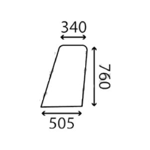 Ανταλλακτικό κρύσταλλο πόρτας αριστερής/δεξιάς άνω