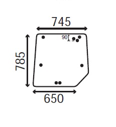 Ανταλλακτικό κρύσταλλο οπίσθιο