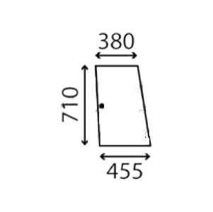 Ανταλλακτικό κρύσταλλο πλαινό αριστερό/δεξί πίσω συρόμενο