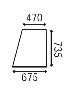 Ανταλλακτικό κρύσταλλο πόρτας αριστερής/δεξιάς άνω