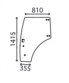 Ανταλλακτικό κρύσταλλο αριστερής πόρτας