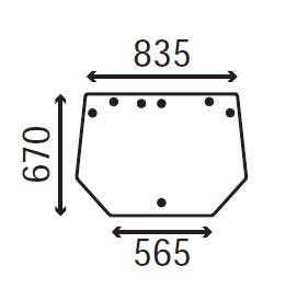 Ανταλλακτικό κρύσταλλο οπίσθιο