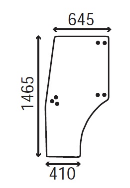 Ανταλλακτικό κρύσταλλο αριστερής πόρτας